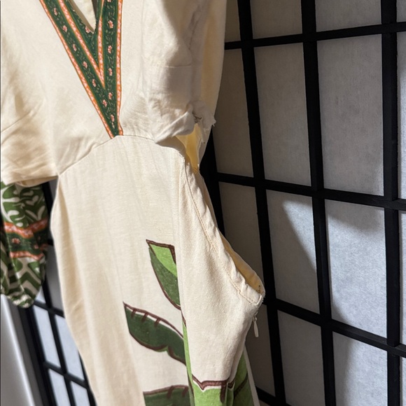 Farm Rio x Anthropologie Palm V-Neck Midi Dress size XL - Picture 6 of 14